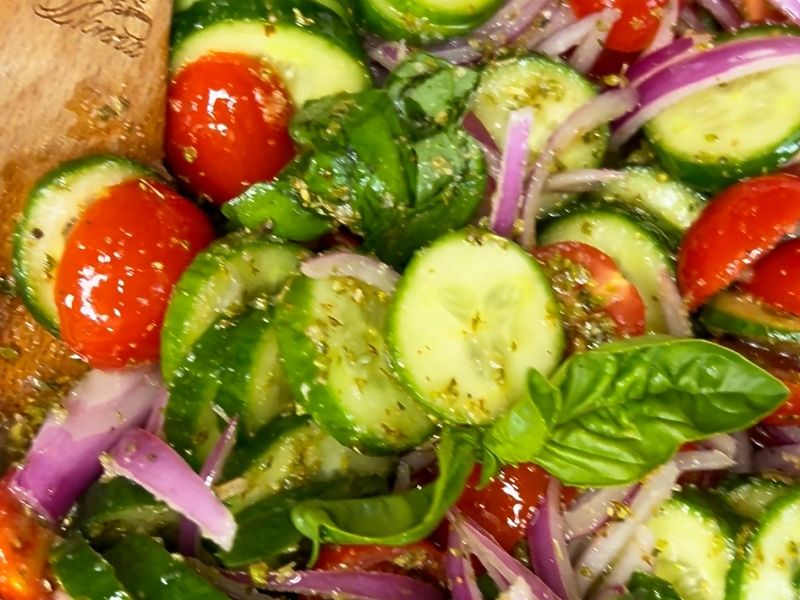 Cucumber & Tomato Salad