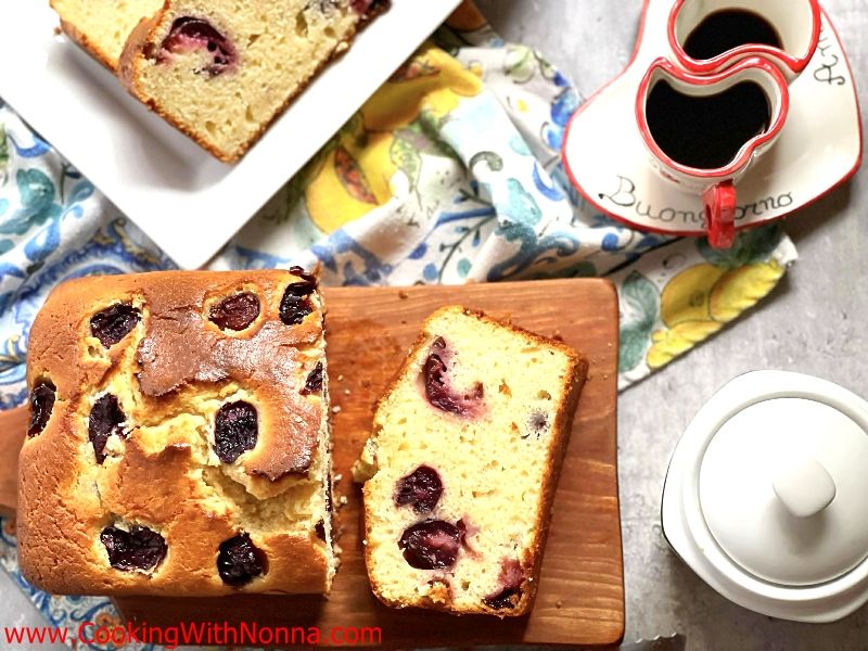 Italian Cherry Loaf Cake