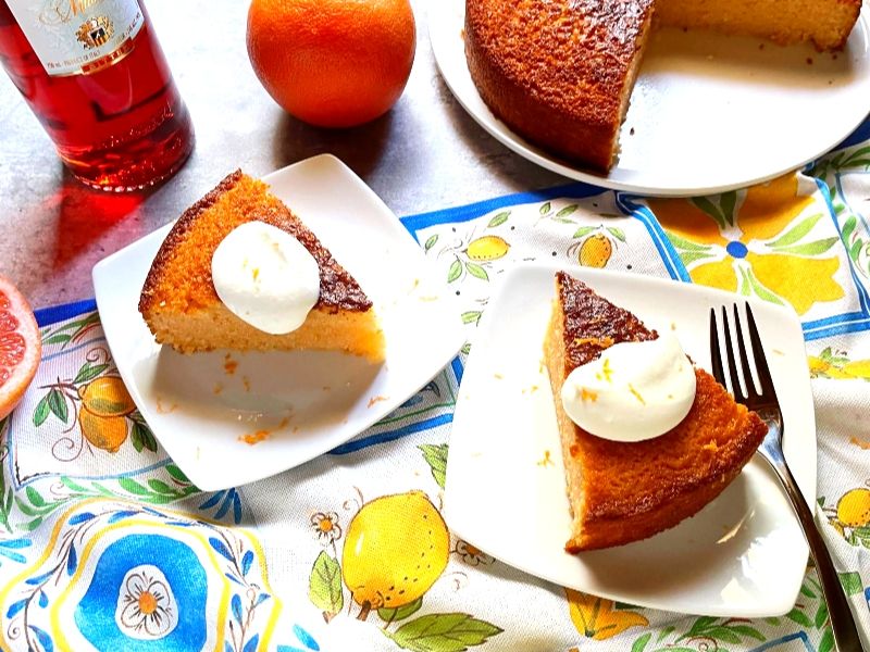 Olive Oil Citrus Campari Cake