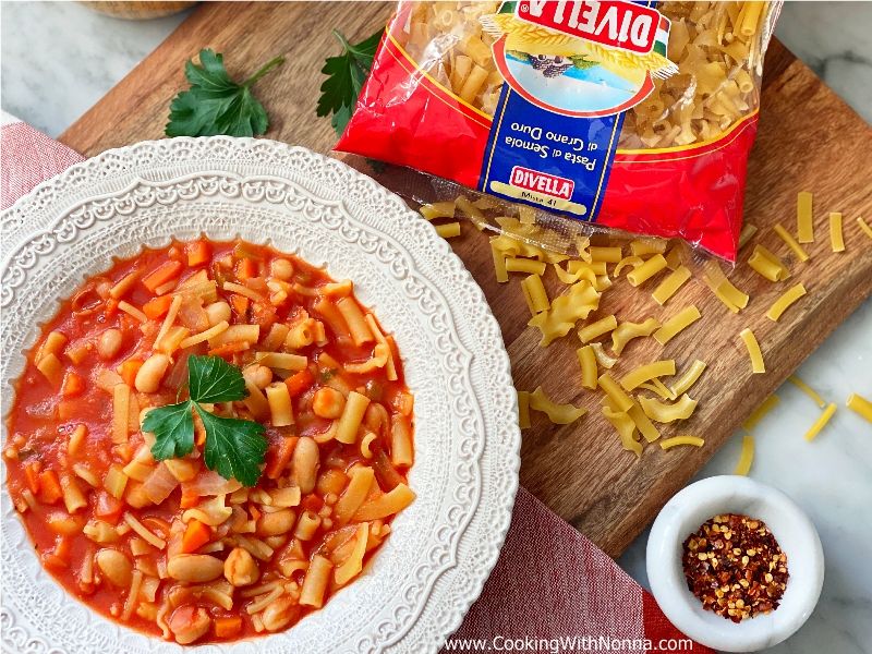 Pasta with Beans and Chickpeas - Pasta con Fagioli e Ceci