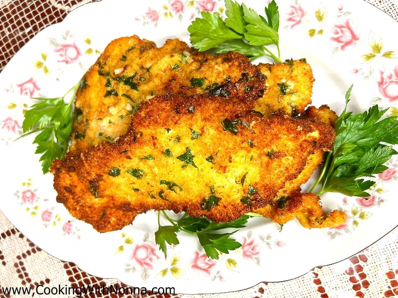 Semolina Crusted Chicken Cutlets 