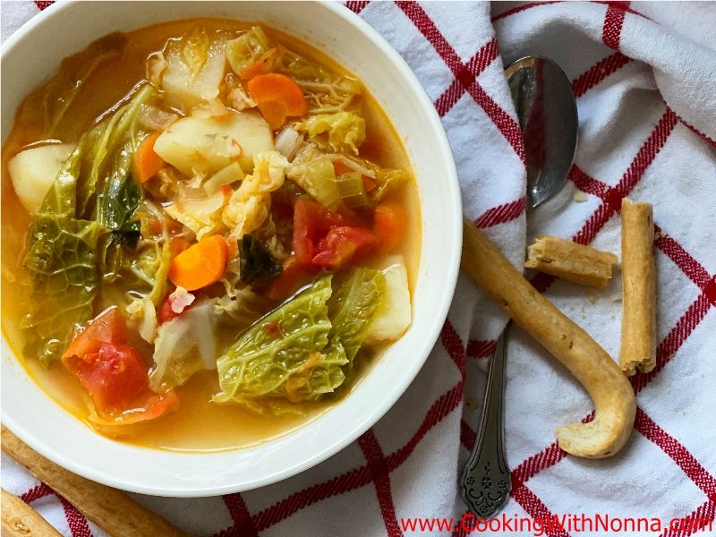 Zuppa di Verza - Savoy Cabbage Soup