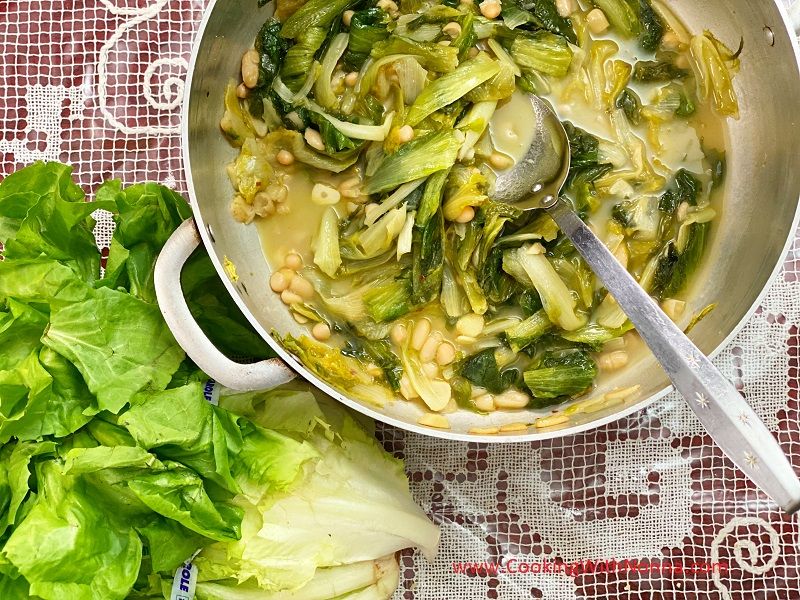 Sauted Escarole and Cannellini Beans