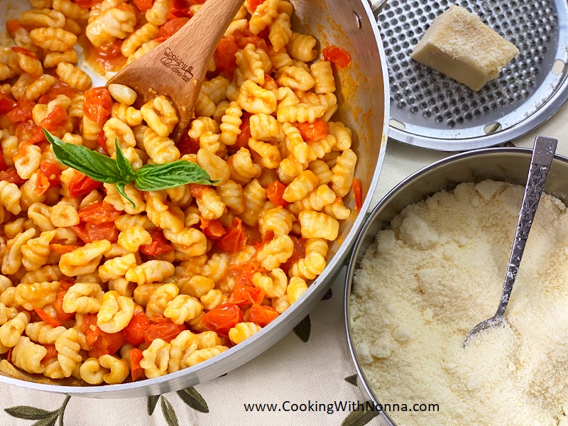 Ricotta Gnocchi with Cherry Tomato Sauce 