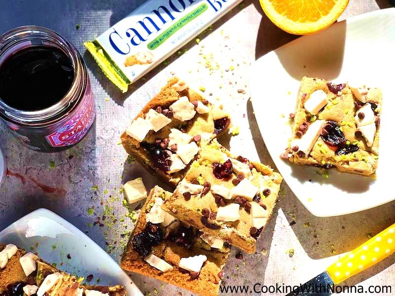 Cannoli Cookie Bars 