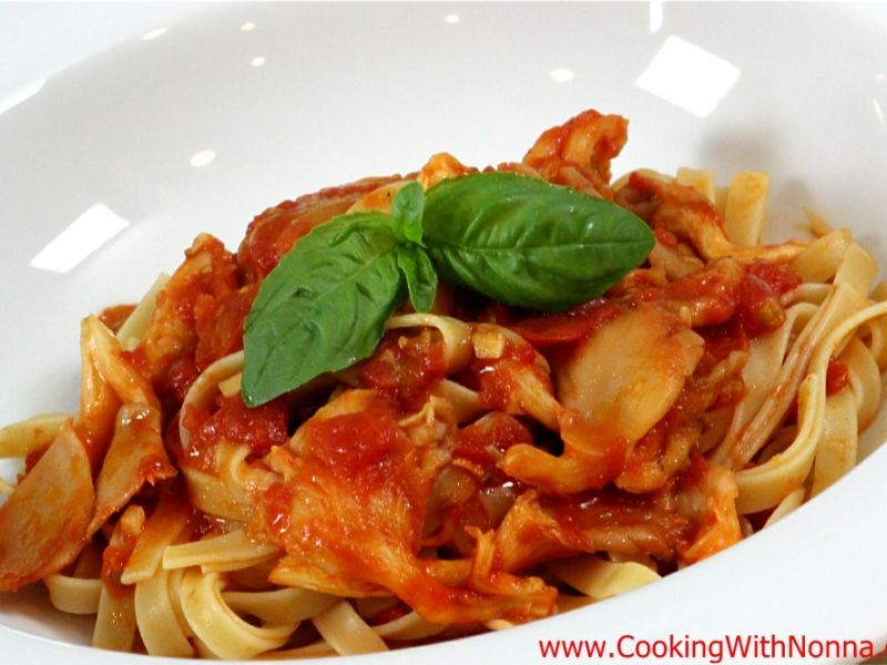 Fettuccine with Oyster Mushrooms