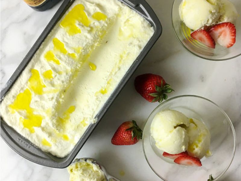 No-Churn Olive Oil  Gelato