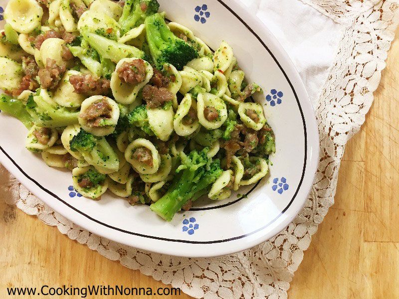 Orecchiette with Broccoli and Sausage