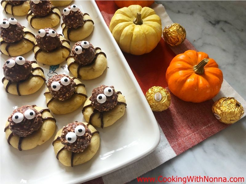 Rocher Spider Cookies