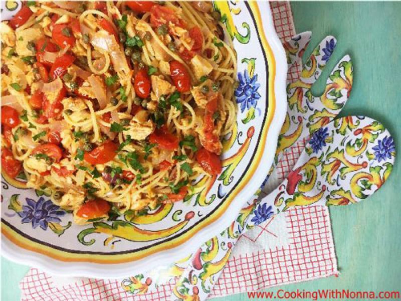 Spaghetti with Tuna and Capers