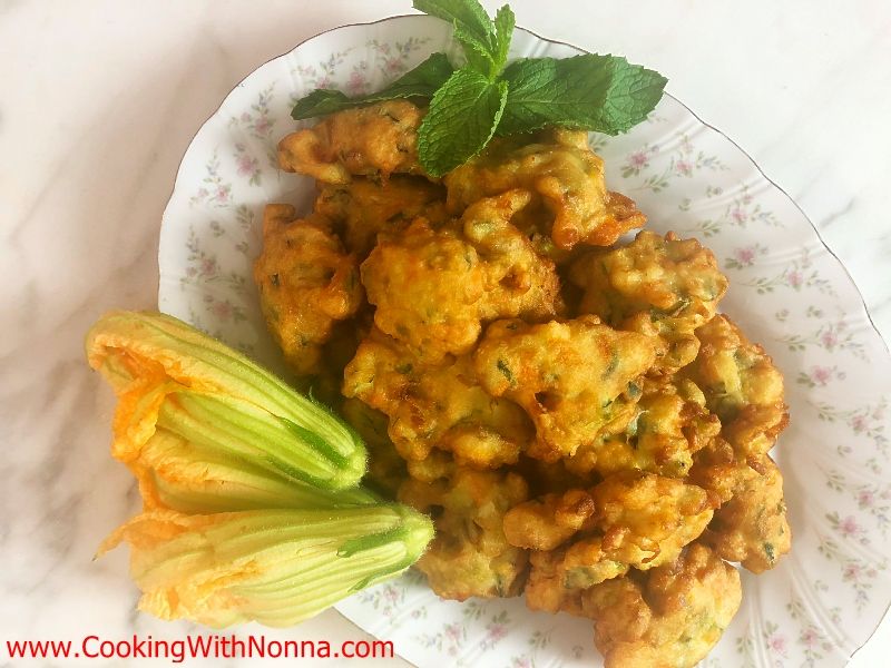 Zucchini Flower Fritters