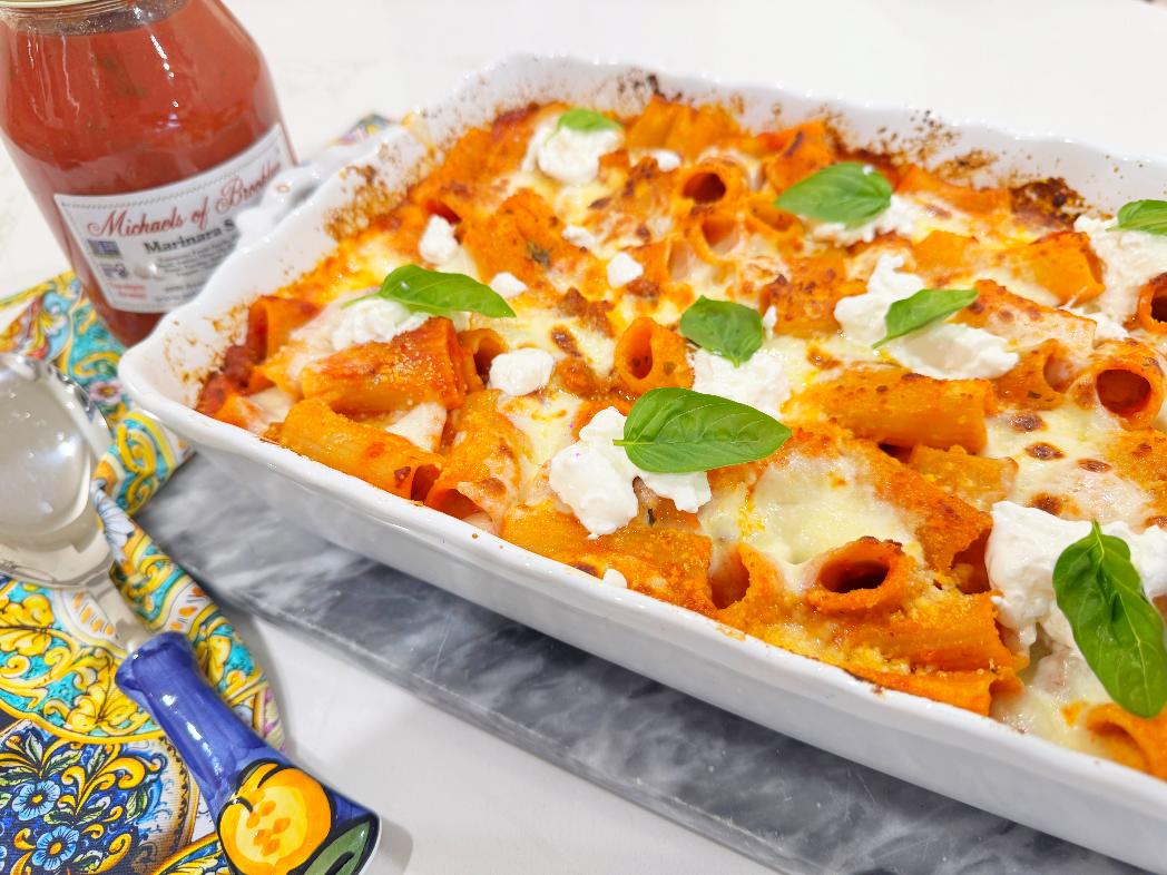 Dump & Bake Sausage Pasta al Forno Dump & Bake Sausage Pasta al Forno
