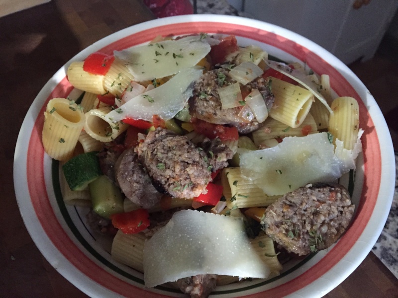 Rigatoni With Sweet Italian Sausage