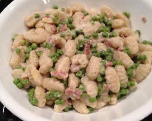 Gnocchi with Peas and Pancetta